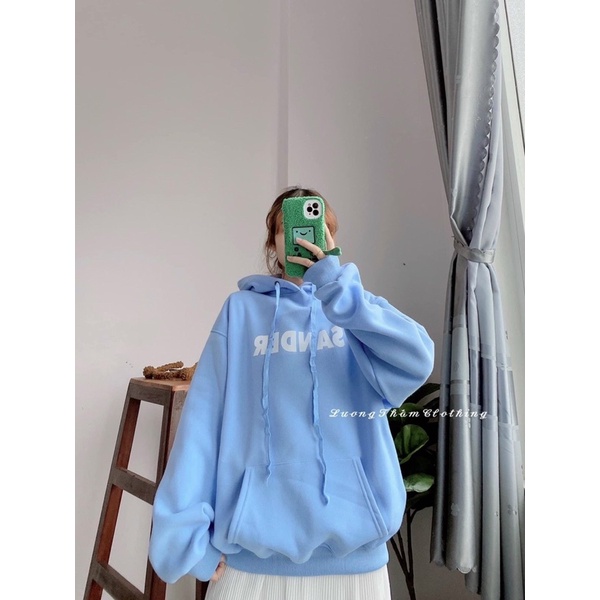 Áo hoodie nỉ có nón form rộng tay phồng cánh dơi, áo nỉ chui có nón - TA ALOHA.SHOP91