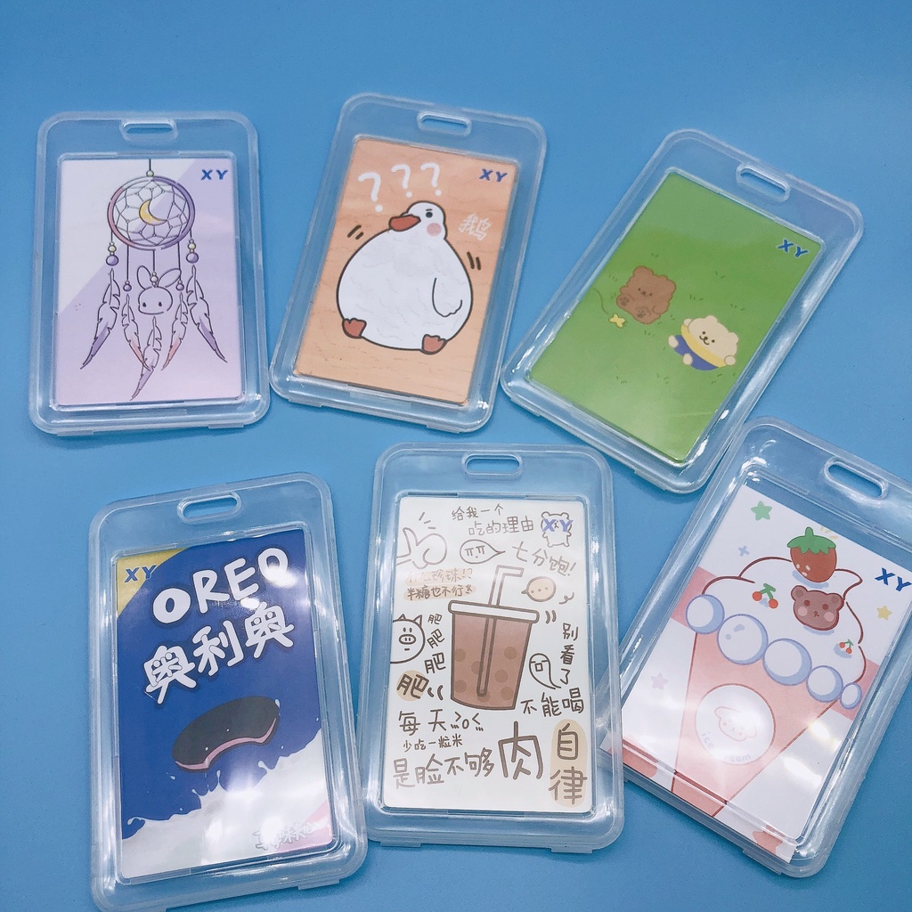 Bao đựng thẻ sinh viên, xe bus nhựa da nhiều loại