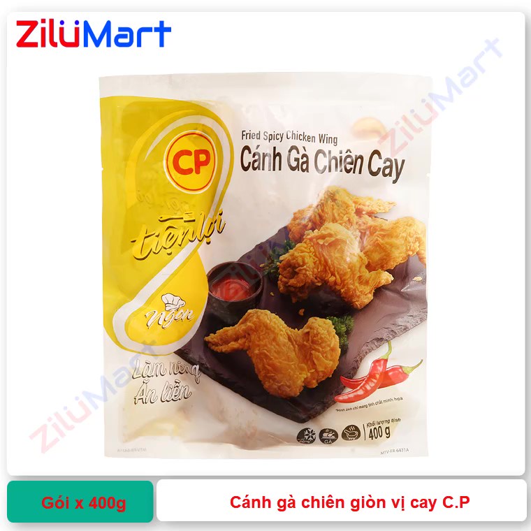 Cánh gà chiên giòn vị cay C.P gói x 400g