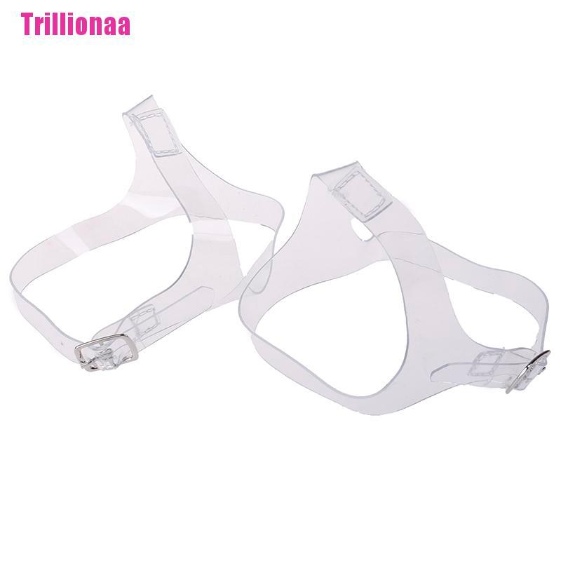 1 Cặp Dây Giày Cao Gót Trong Suốt Chống Mỏi Mắt Cá Chân