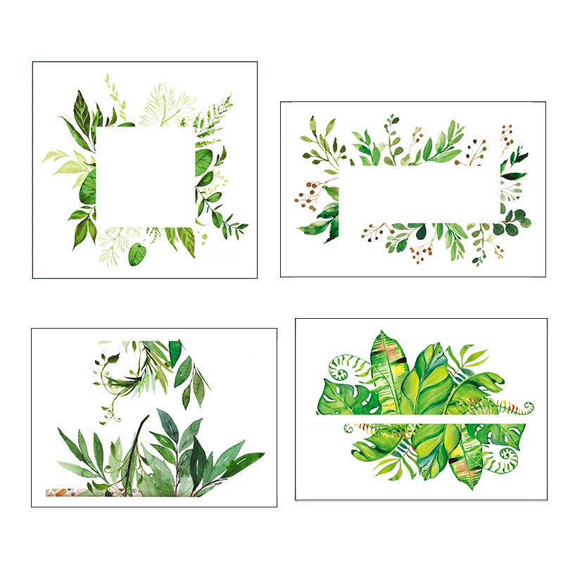 Sticker vinyl dán công tắc đèn hình chiếc lá phong cách Bắc Âu trang trí nhà cửa diy