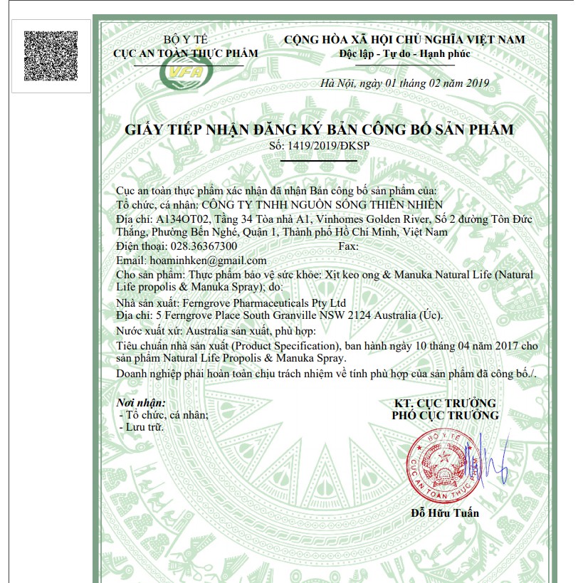 Chai xịt giảm đau họng keo ong Vitatree, lọ 25ml | BigBuy360 - bigbuy360.vn