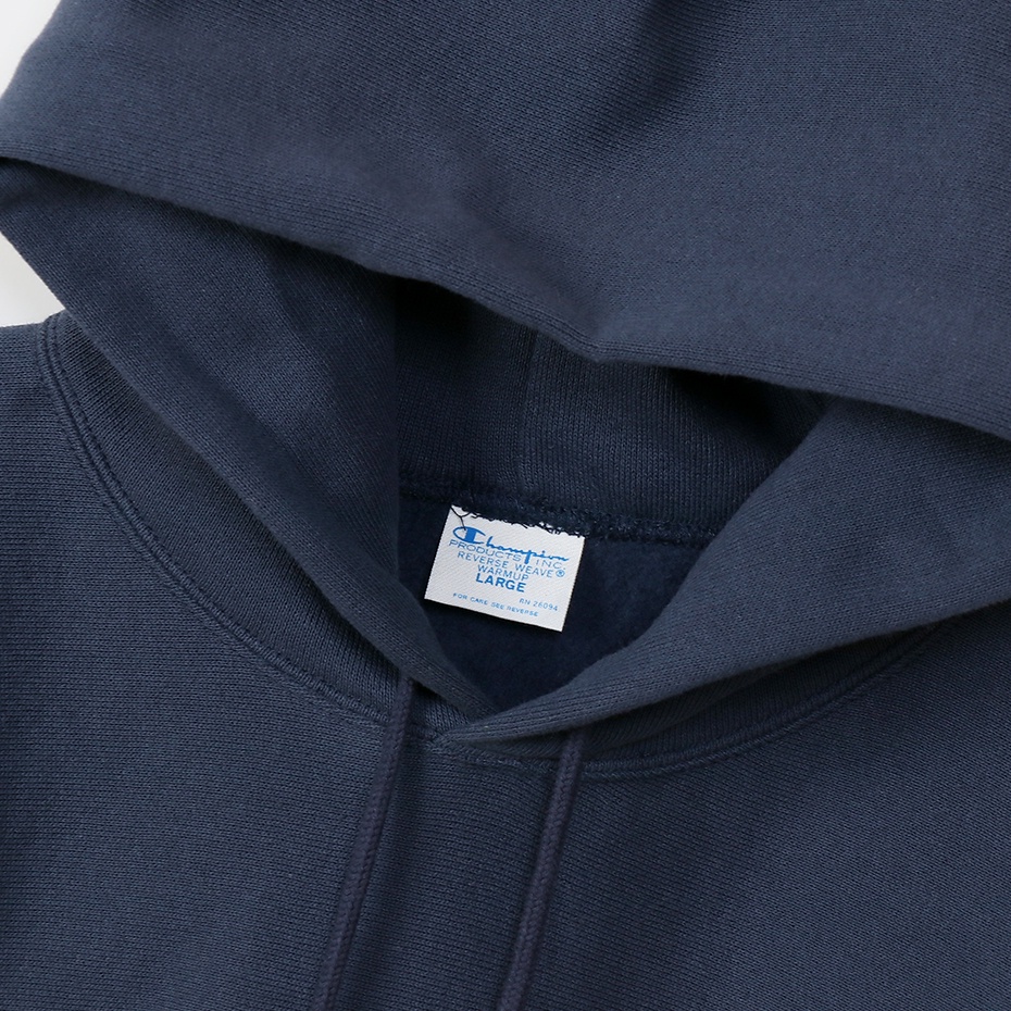 Áo Hoodies Champion JP Reverse Weave Hooded Màu Xanh Navy CMPC3U120NVY