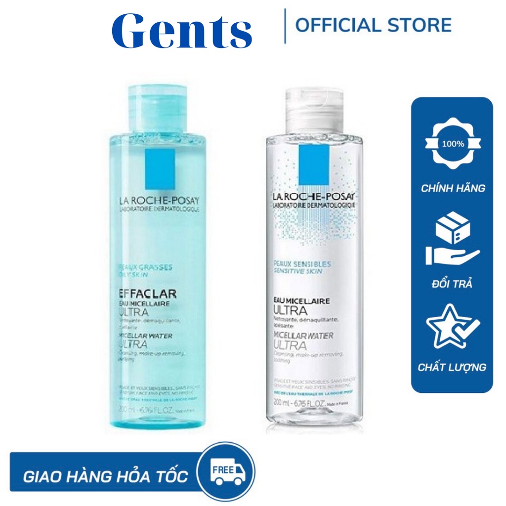 Nước tẩy trang La Roche-Posay Eau Micellaire 400ml cho da dầu và da nhạy cảm ( Hàng Công Ty ) GentsOfficialStore