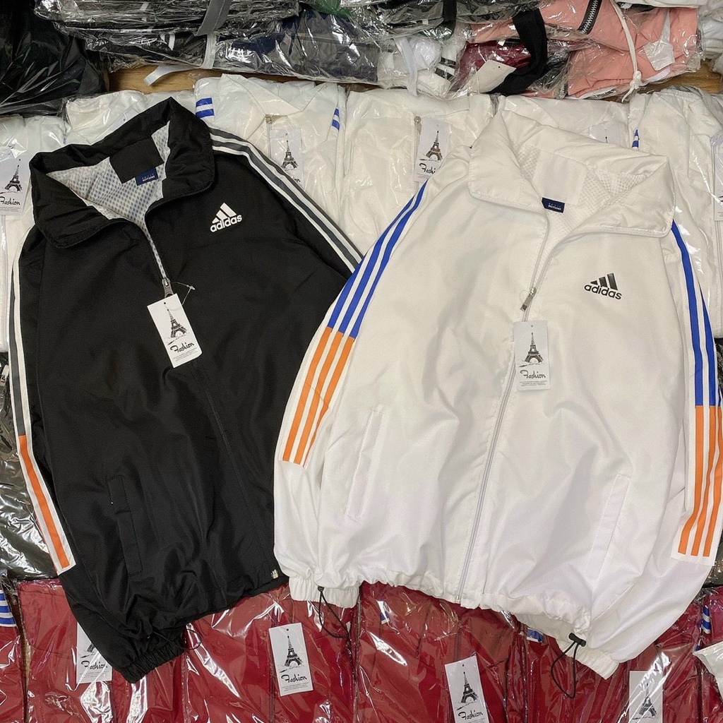 Áo khoác  unisex form rộng- Áo  khoá Adidas SIÊU HOT kẻ sọc,có 4 màu,freesize