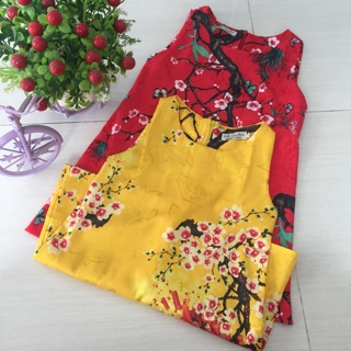 Đầm gấm chữ A  cho bé