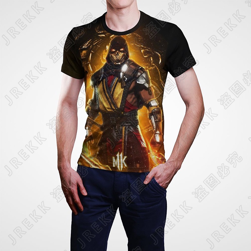 Áo Thun Tay Ngắn In Họa Tiết game mortal kombat Hoạt Hình 3d Thời Trang Mùa Hè 2023 Cho Nam Và Nữ