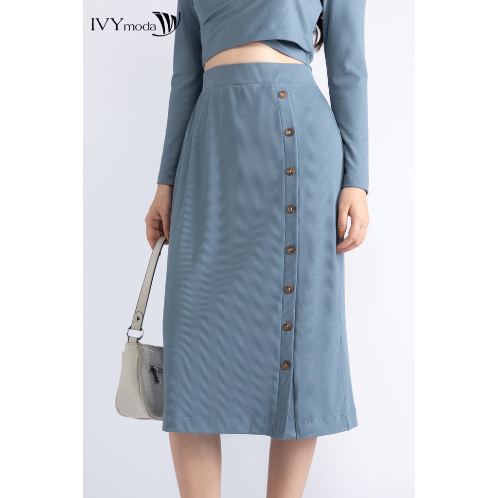 DN Chân váy bút chì vải thun gân IVY moda MS 30B9035