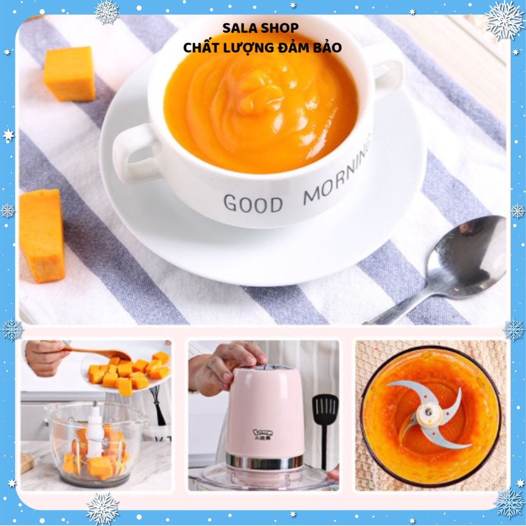 Máy xay thịt Lotor loại 2 lít và 1.2 lít, sử dụng để xay thịt, rau, củ, quả, thực phẩm cho bé
