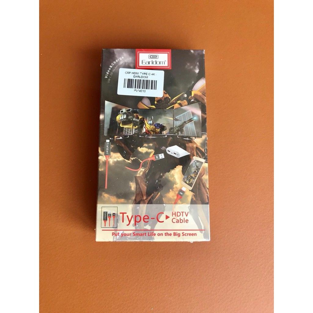 Cáp Hdmi Type C 4K - Chuyển Tín Hiệu Từ Cổng Type C Lên Hdtv - Earldom (PVN610)