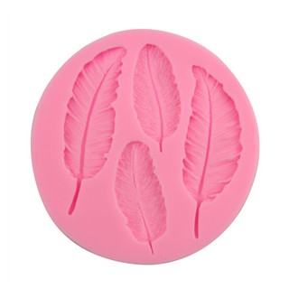 Khuôn rau câu 4D silicone Lông vũ (Kích thước đọc mô tả)