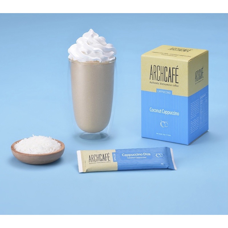 Cà phê capuchino dừa gói nhỏ 20g