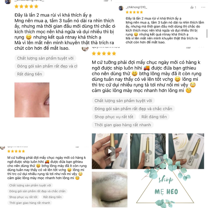 Dưỡng mi Long4Lashes chăm sóc & nuôi dưỡng lông mi chắc khoẻ, mọc dài & dày