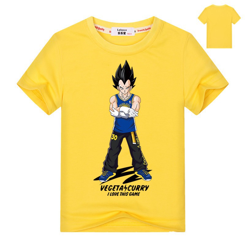 Áo thun Dragon Ball Z mới dành cho trẻ em In 3D mùa hè Super Saiyan Son Goku Tops