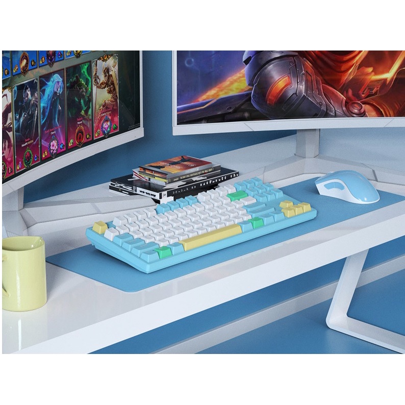 Bàn Phím Cơ Ganss HS-87T  Freesia RGB Three mode Chính Hãng