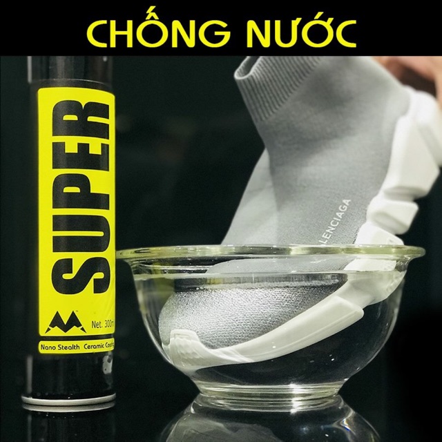 Bình xịt Chống Nước Chống Bẩn SUPER NANO CERAMIC - dùng cho tất cả đồ