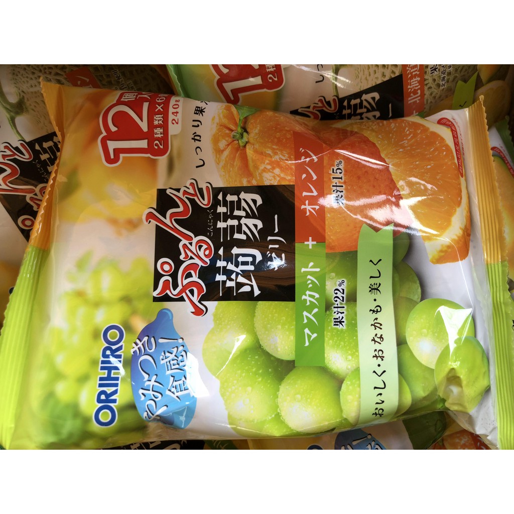 Thạch rau câu Orihiro mix vị - gói to 240g