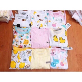 Bộ cotton giấy cộc tay cài cúc