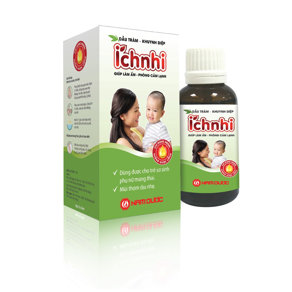 Dầu tràm ích nhi - Chính hãng Công ty Nam Dược - Chai 30ml