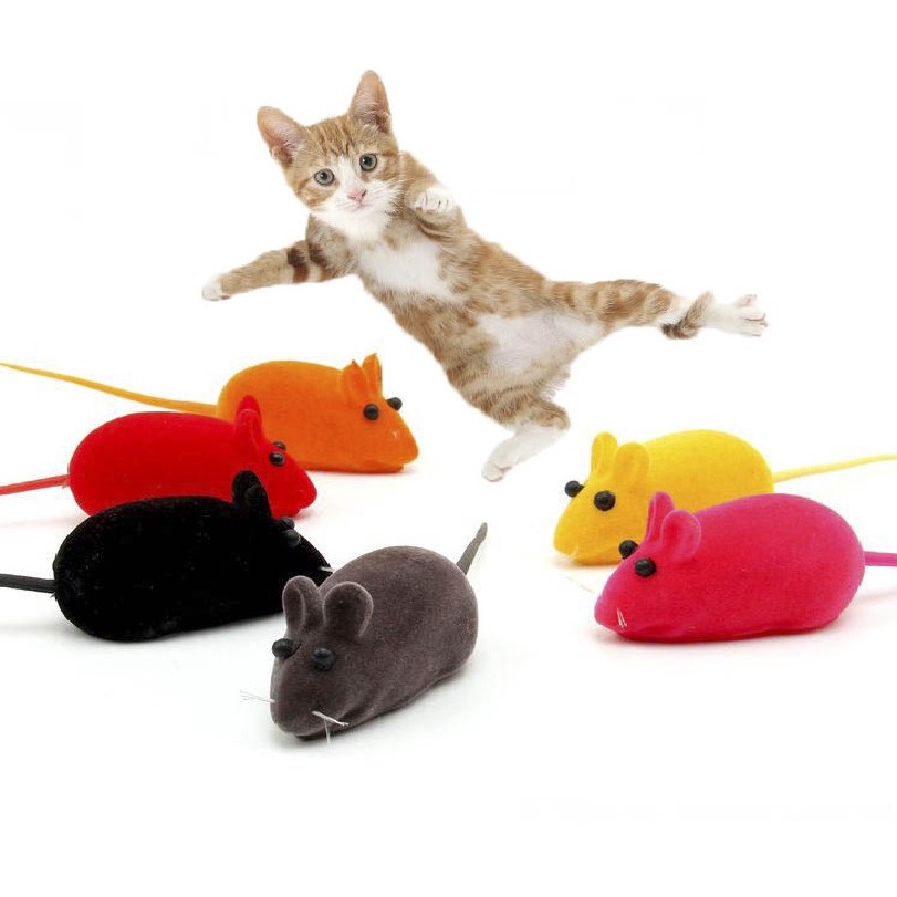 Chuột Giả Đồ Chơi Phát Ra Tiếng Kêu Cho Mèo - Đồ Chơi Giải Trí Cho Thú Cưng