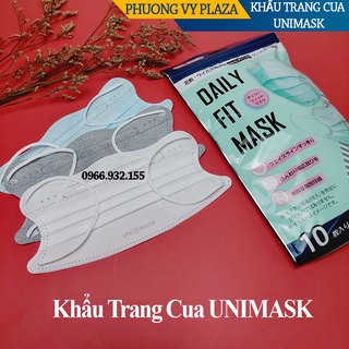 Combo 50 chiếc khẩu trang cua unimask 4 lớp kháng khuẩn kiểu dáng mới