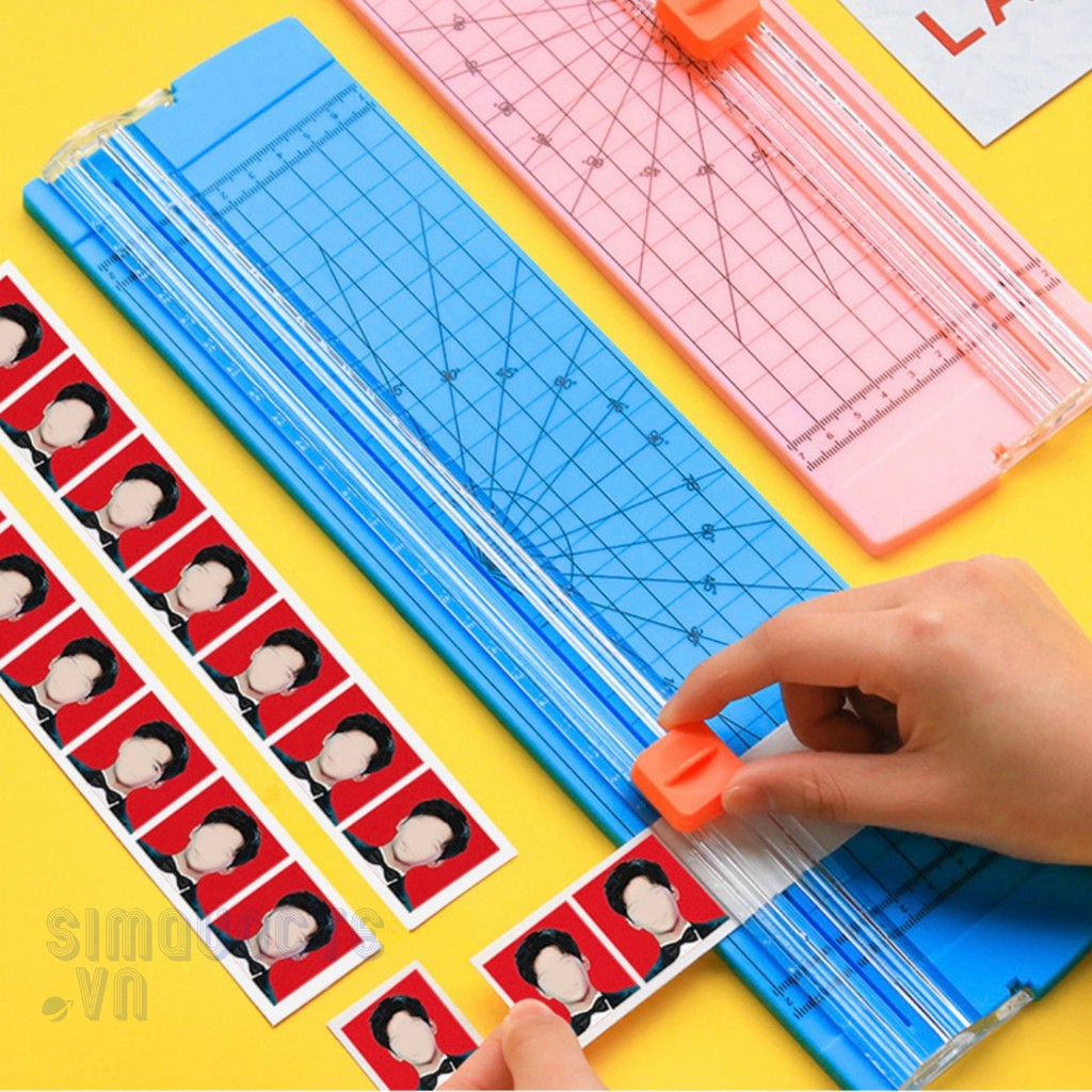 Bàn Cắt Giấy Mini Khổ A3/A4/A5 Tiện Dụng Cắt Được Giấy 300gsm Tặng Kèm 5 Lưỡi Dao Thay Thế