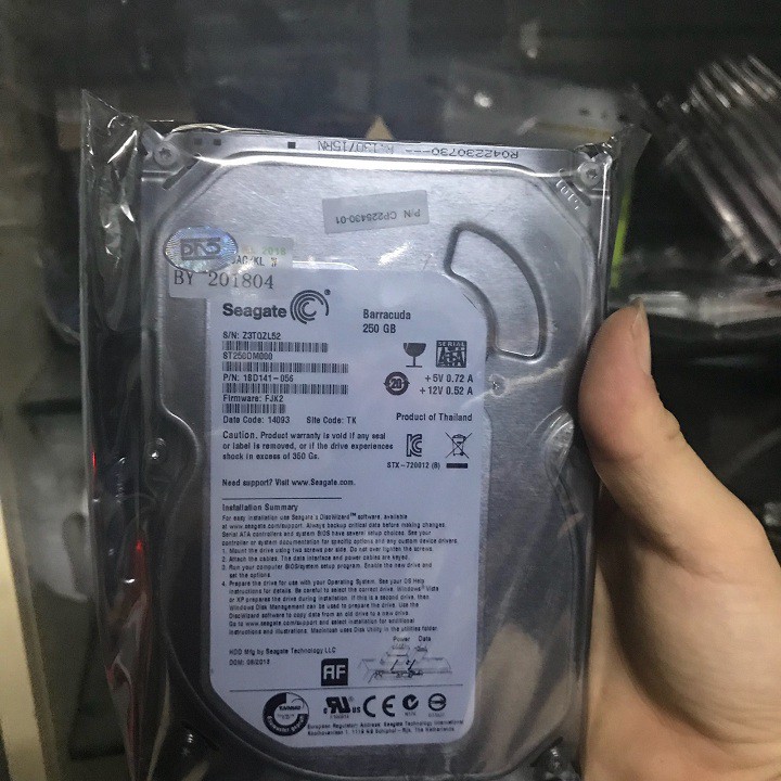 Ổ Cứng Máy Bàn 250Gb 7200rpm Bảo hành 36 tháng