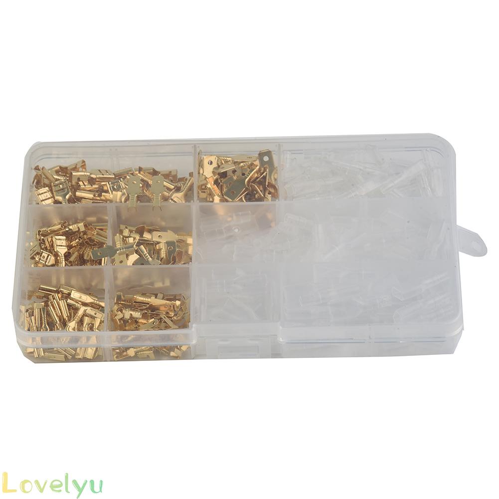 ◀READY▶315 Pcs Male Electric Shovel Wire End Connectors Lugs Cable Splice Crimp Terminals Kit# Good Quality