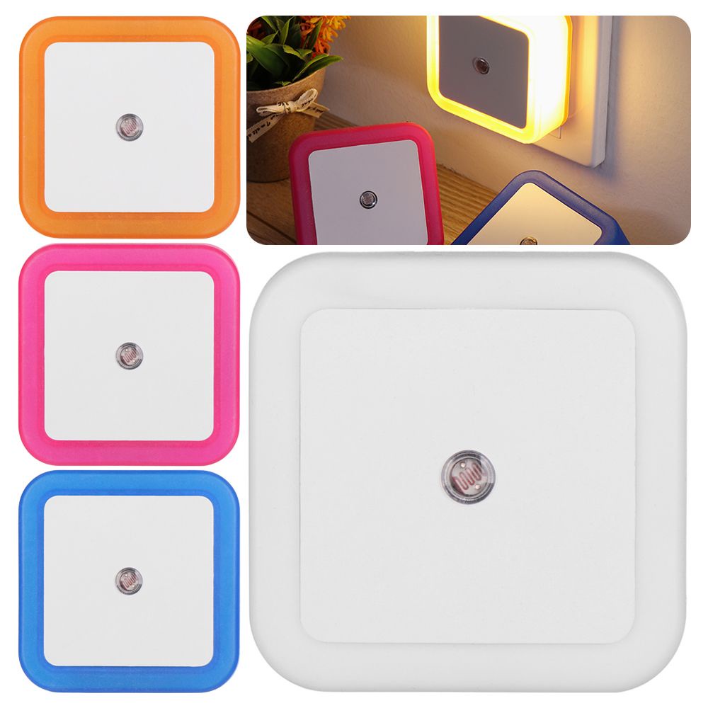 Đèn ngủ LED mini hình vuông 110V-220V dạng cảm biến tiện lợi