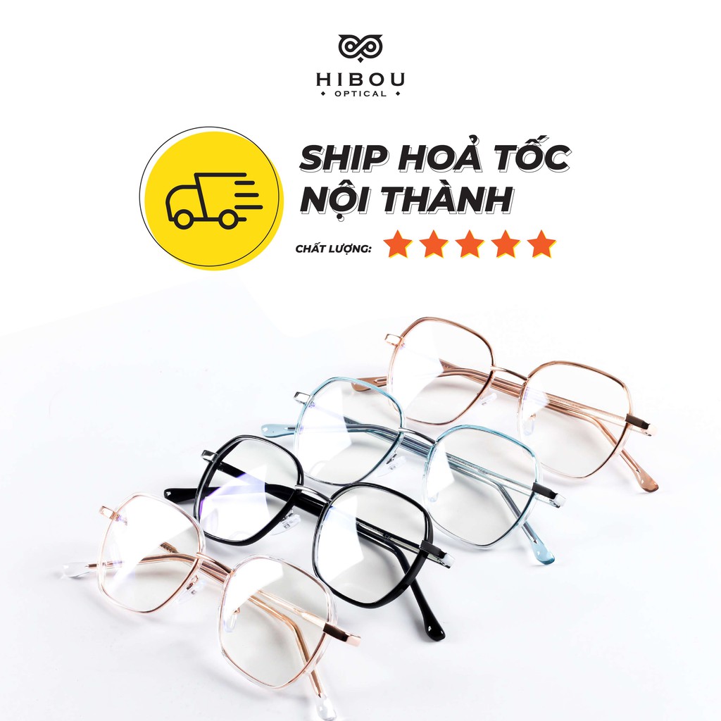 Gọng kính nam nữ kim loại pha nhựa GT2177 phù hợp với mặt tròn