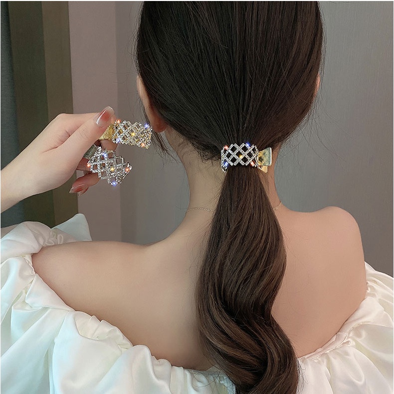 Kẹp Tóc Đính Đá Và Ngọc Trai Xinh Xắn Dành Cho Nữ