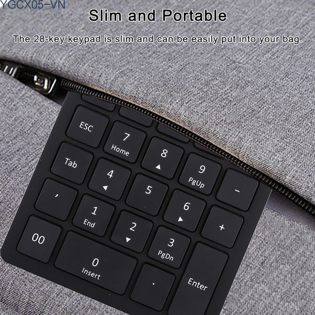 Bàn Phím Số 28 Phím Kết Nối Bluetooth Không Dây | BigBuy360 - bigbuy360.vn