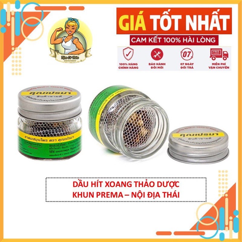 [SIÊU HOT] Dầu hít thảo mộc Khun Prema Thái Lan - Thích Hợp cho người viêm xoan hoặc sống ở vùng lạnh