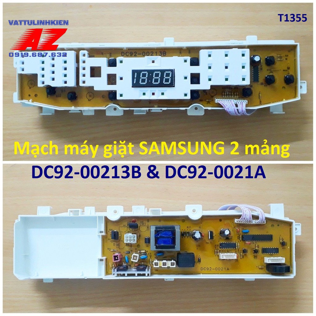 Board mạch 2 mảnh DC92-00213B +DC92-0021A thay thế cho máy giặt SAMSUNG cửa đứng