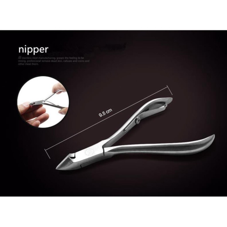 ☘ Dụng cụ làm nail, móng 12 món tại nhà kiềm kìm kéo cắt lông mũi cây nặn mún lấy ráy tai bộ bấm khóe sạch da tay chân