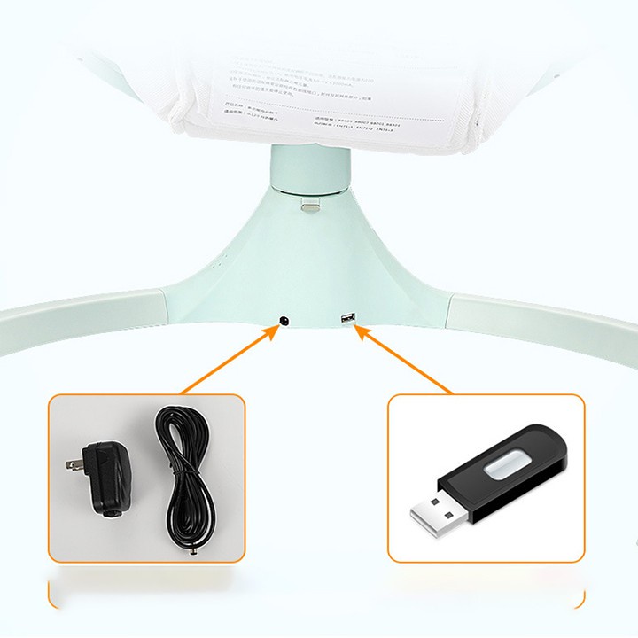 Nôi điện cho em bé tự động đu đưa, võng cho bé, cũi điện cho bé, có điều khiển