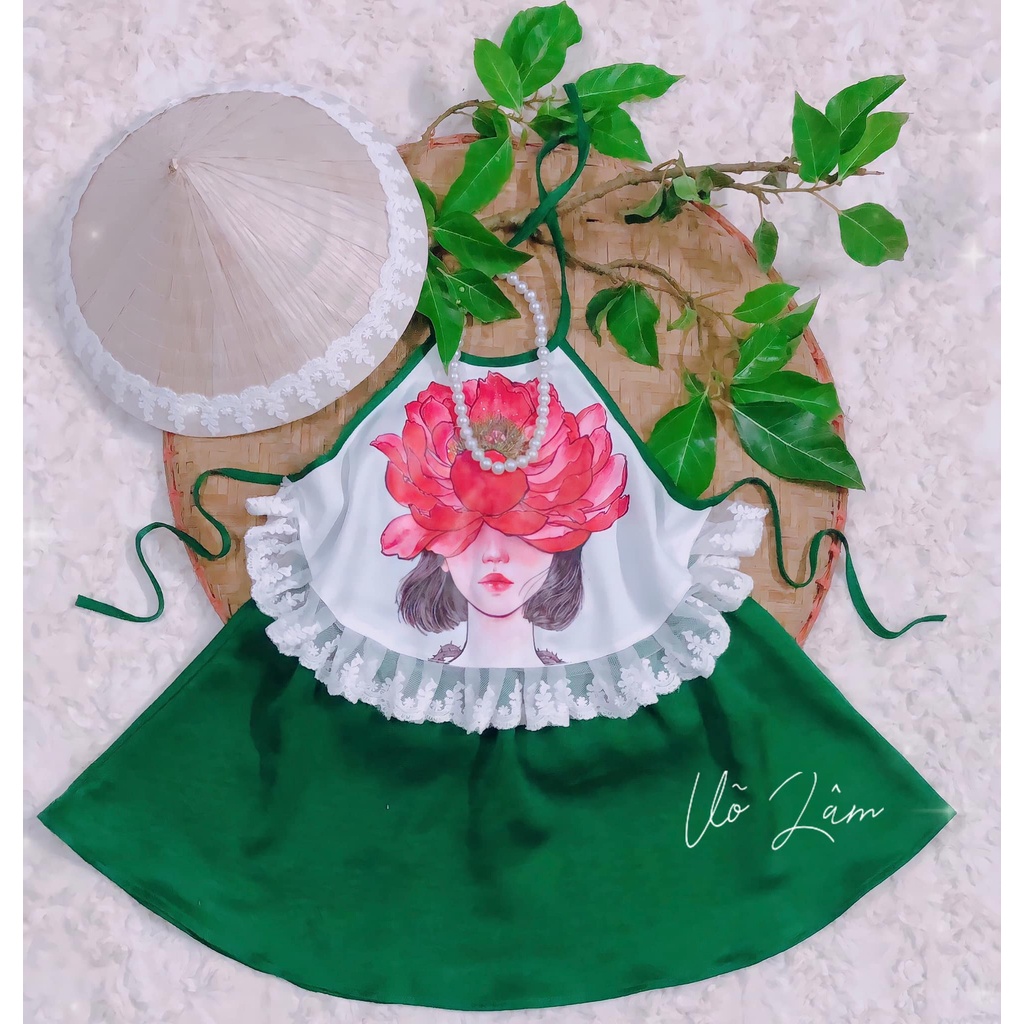 Hình hoa sen áo dài, áo yếm