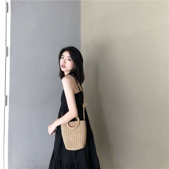 VÁY MAXI SUÔNG 2 DÂY ULZZANG HOT