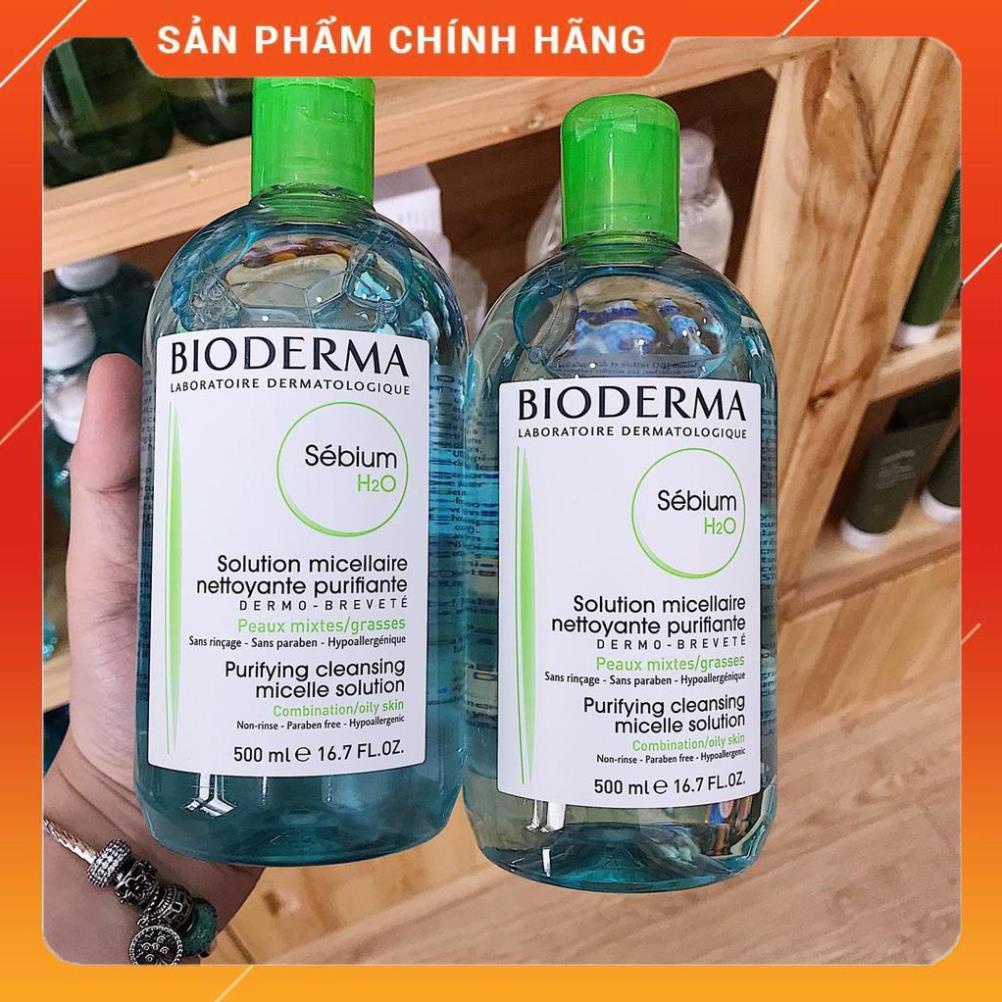 Nước Tẩy Trang BIODERMA Senbium Nắp Xanh Cho Da Hỗn Hợp Thiên Dầu, Da Dầu Và Da Mụn.