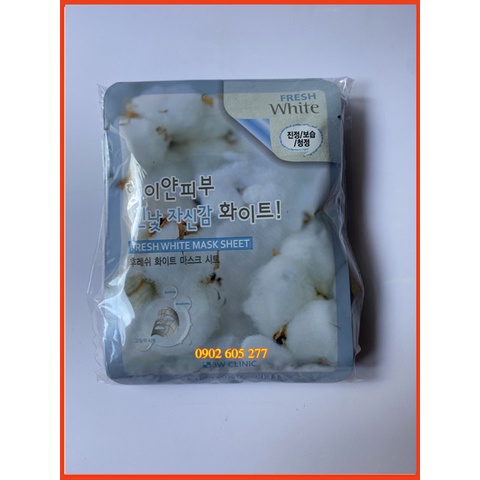 [Hàng chính hãng] Mặt Nạ Dưỡng Da 3W Clinic Bông Tuyết Hàn Quốc