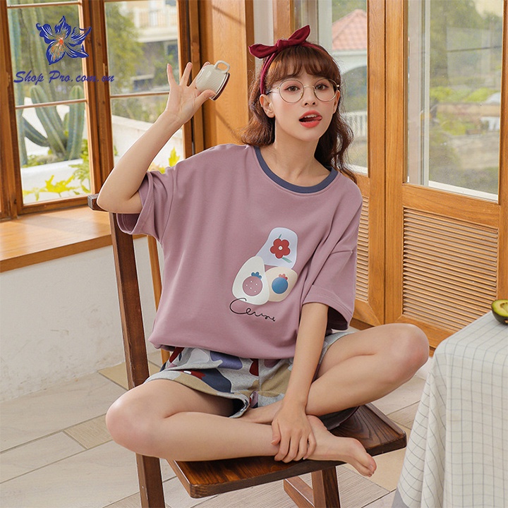 [Bộ Mặc Nhà Quần Đùi Cotton] - Trẻ Trung, Cá Tính - Phong Cách Hàn Quốc mã A1-A12 Shop Pro