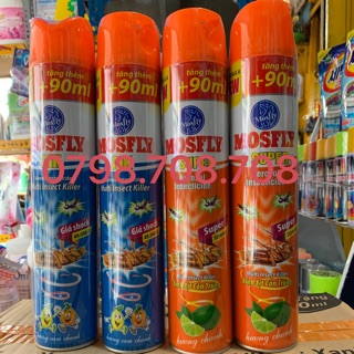 Xịt muỗi Mosfly 600ml+90ml