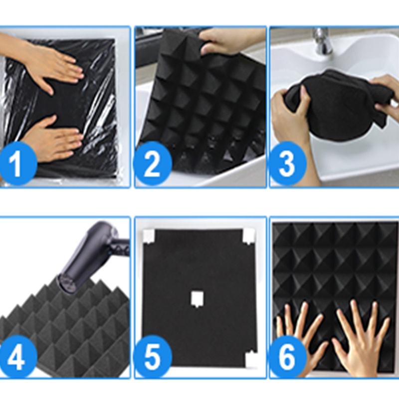 Set 24 Miếng Xốp Cách Âm 30X30X2.5cm
