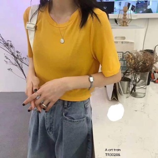 Áo crt trơn dáng thụng (TR)
