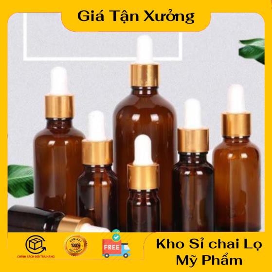 Lọ Chiết Serum ❤ TRÙM SỈ ❤ [50ml,100ml] Lọ đựng tinh dầu bóp giọt khoen vàng chiết mỹ phẩm , phụ kiện du lịch