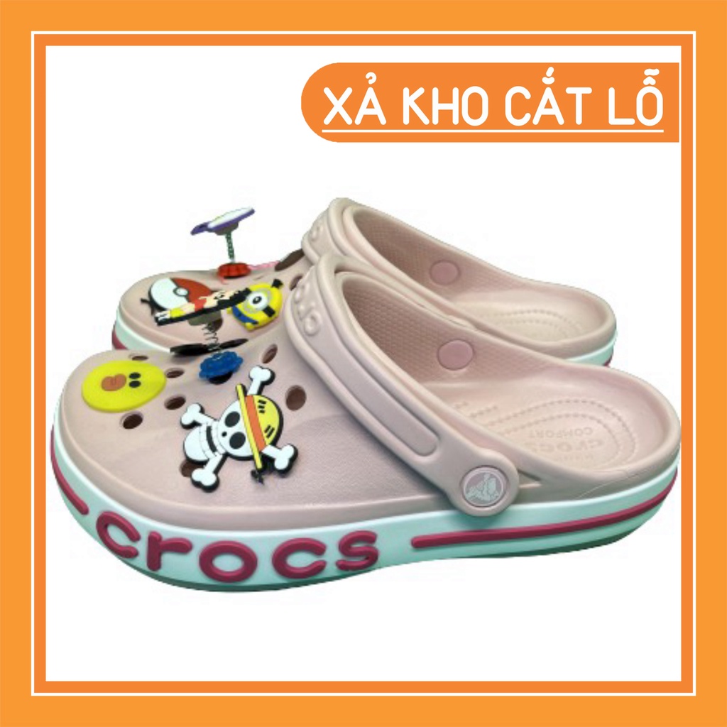 Freeship & Hoàn xu Dép cross đế bánh mỳ sục bít đầu cho nữ và nam đủ size 36, 37, 38, 39, 40, 41, 42, 43, 44, full white