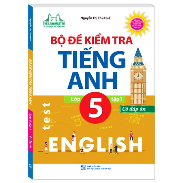 Sách - Combo Bộ đề kiểm tra tiếng Anh lớp 5 - Có đáp án