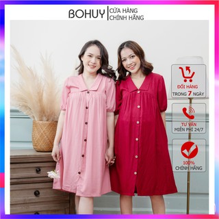 Đầm bầu kết hợp cho con bú sau sinh M2351 xuông trẻ trung thoải mái chất đẹp