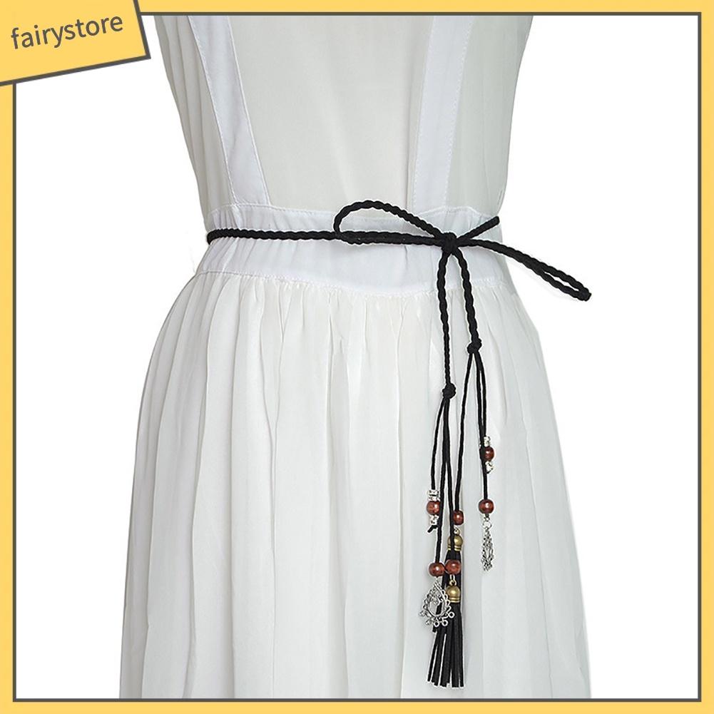 Thắt Lưng Dây Bện Đính Hạt Thiết Kế Tinh Tế