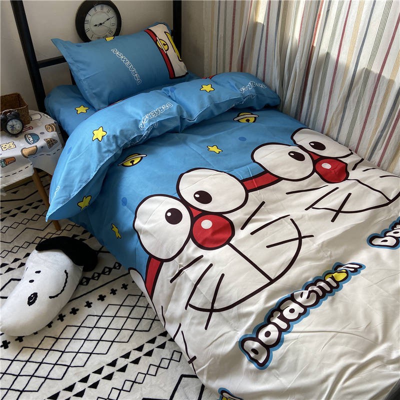 gối Bộ đồ giường ký túc xá sinh viên doraemon trong phim hoạt hình Ga trải giường